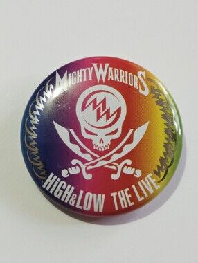 *5 for $20* Mighty Warriors High & Low Live Rainbow Skull Pin Band Merch